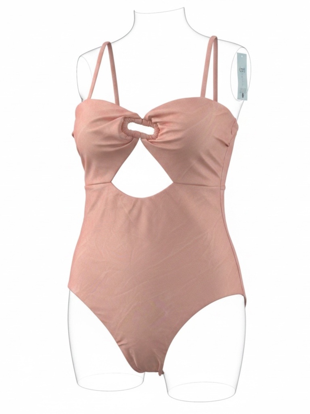 Shade & Shore Pink Cutout One-Piece Swimsuit